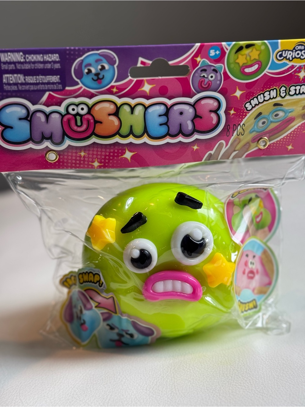 Smushers Face Swap Emoji Neon Squishy Squeeze TikTok Viral Toy SHIPS TODAY!